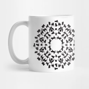 puppy mandala - pug dog Mug